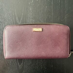 Kate Spade Large Staci Plum Wallet